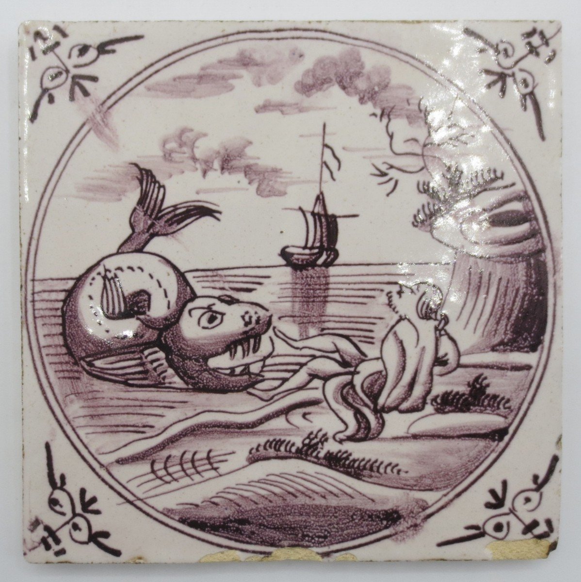 Twelve Earthenware Tiles, Delft 18th Century.-photo-2