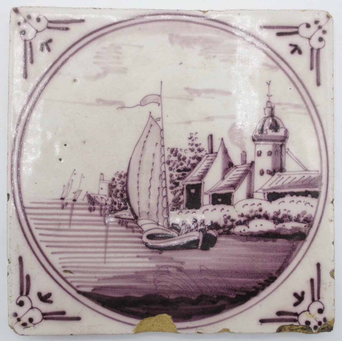 Twelve Earthenware Tiles, Delft 18th Century.-photo-3