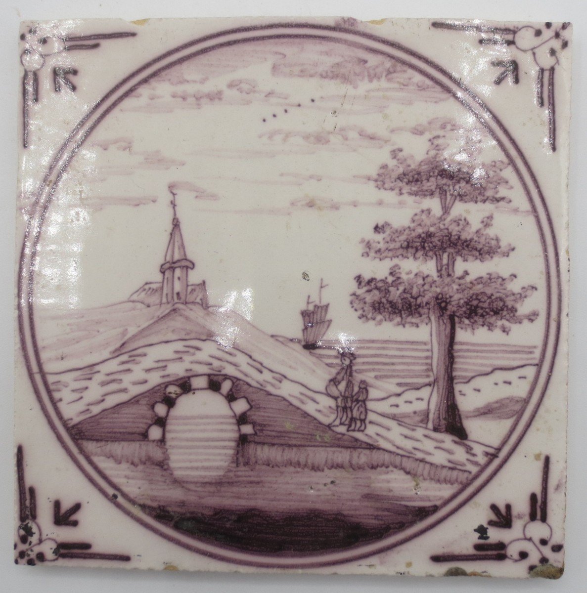 Twelve Earthenware Tiles, Delft 18th Century.-photo-6