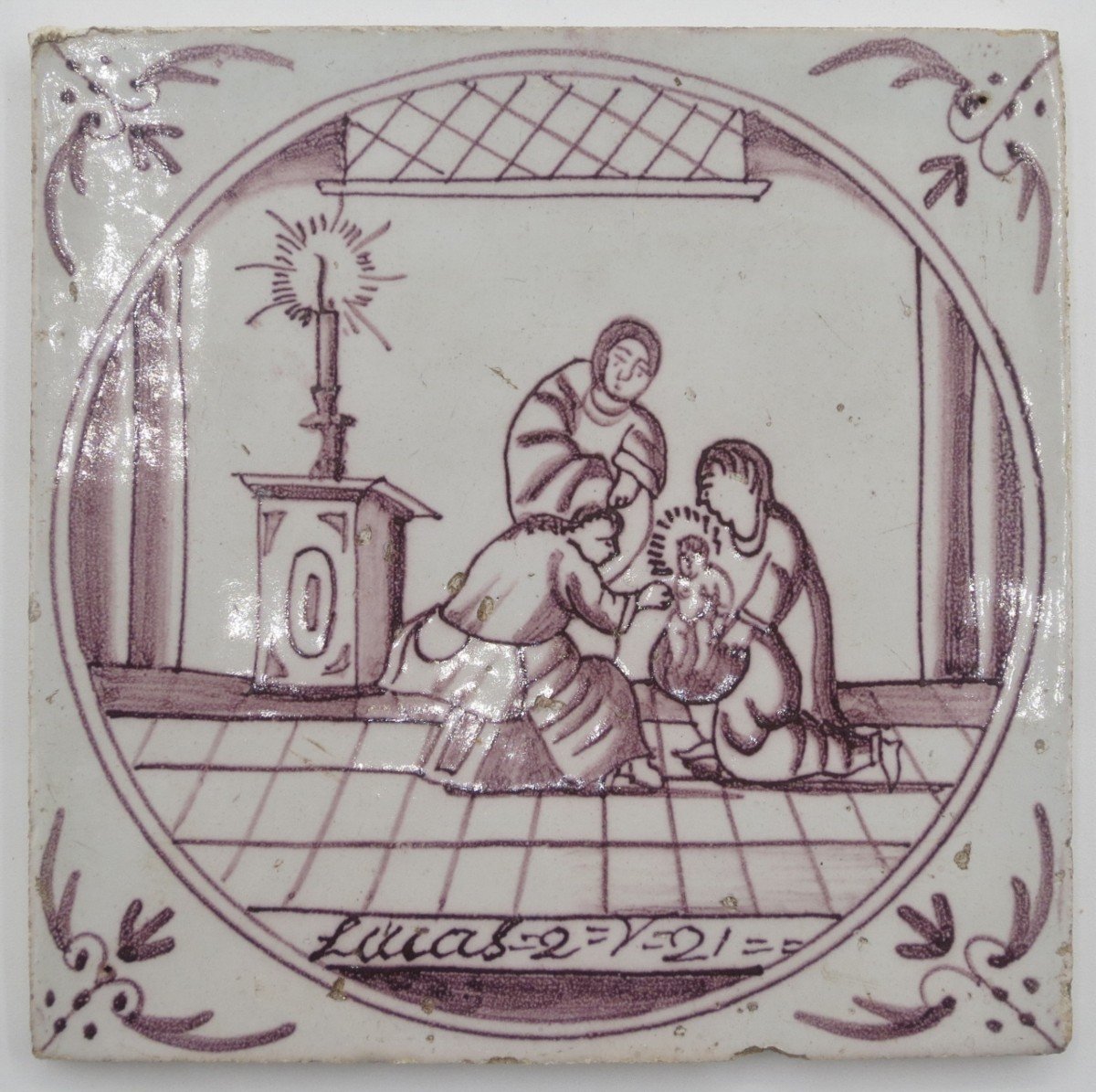 Twelve Earthenware Tiles, Delft 18th Century.-photo-8