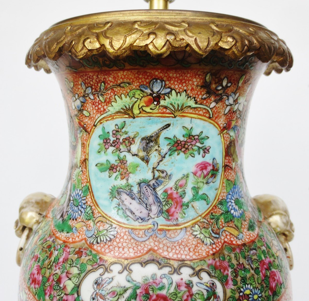 19th Century Chinese Porcelain Lamp.-photo-4