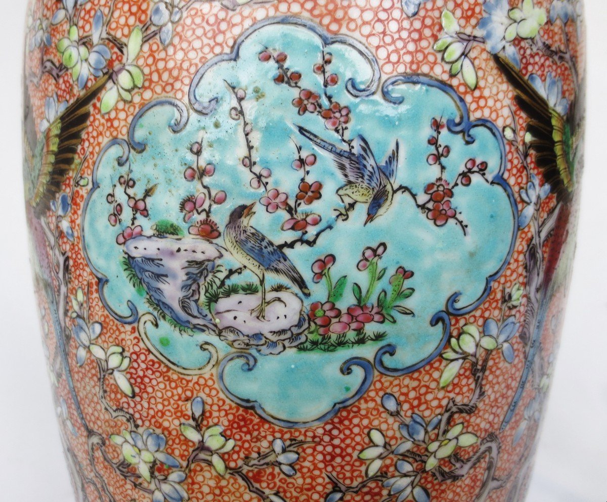 19th Century Chinese Porcelain Lamp.-photo-3