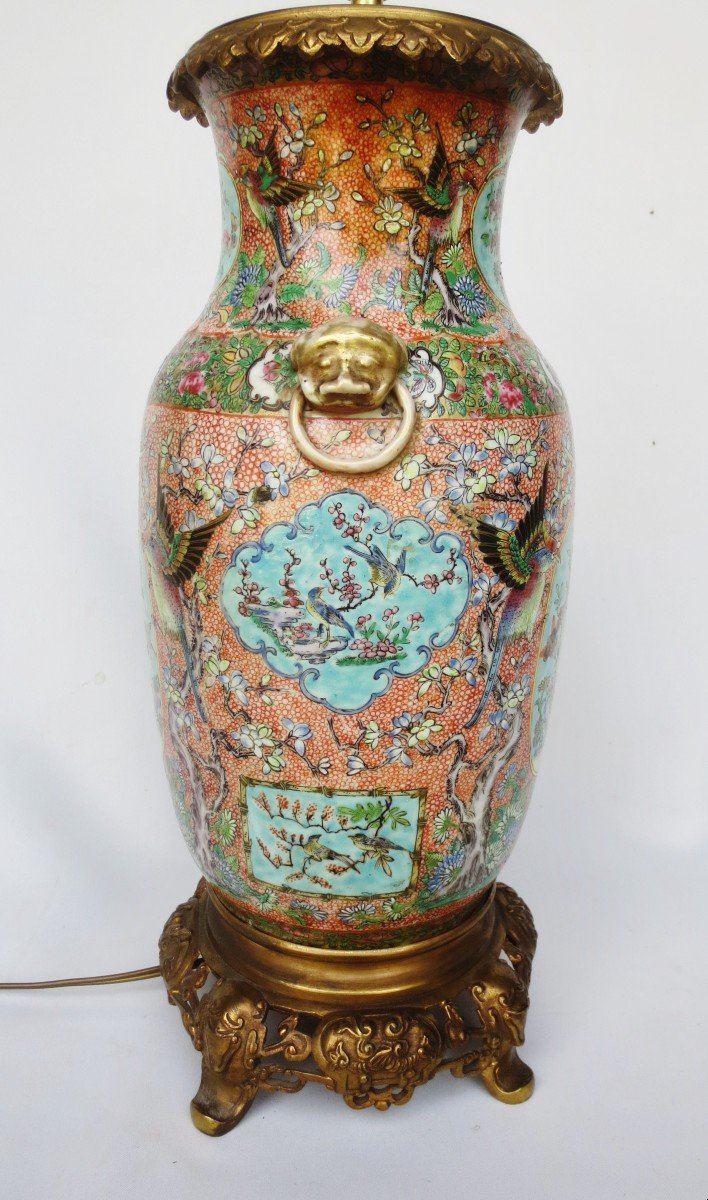 19th Century Chinese Porcelain Lamp.-photo-7