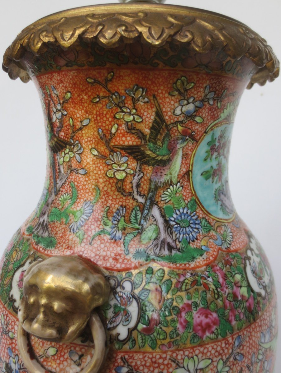 19th Century Chinese Porcelain Lamp.-photo-8