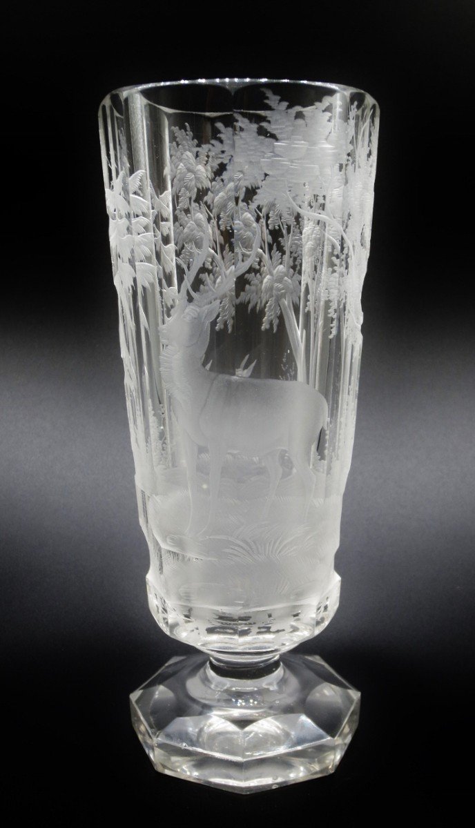 Bohemian Crystal Glass. Nineteenth Century.-photo-3