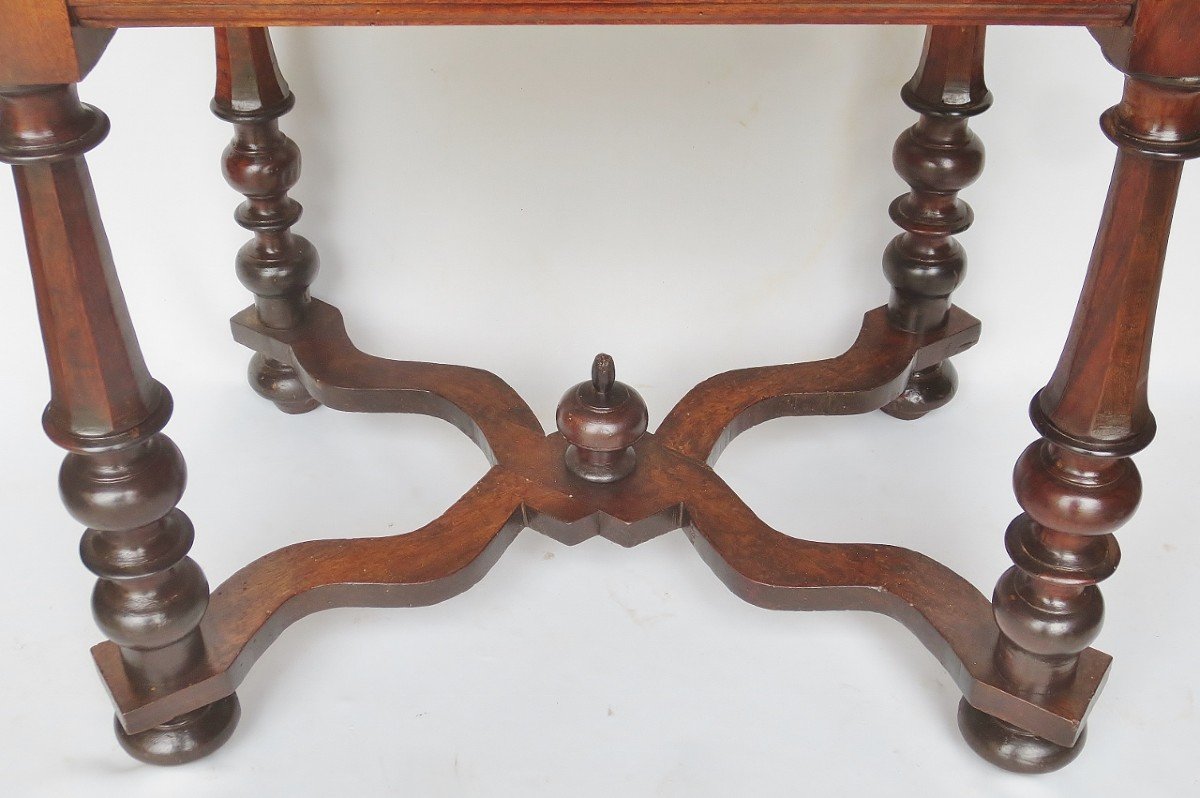 Louis XIII Walnut Table.    -photo-1