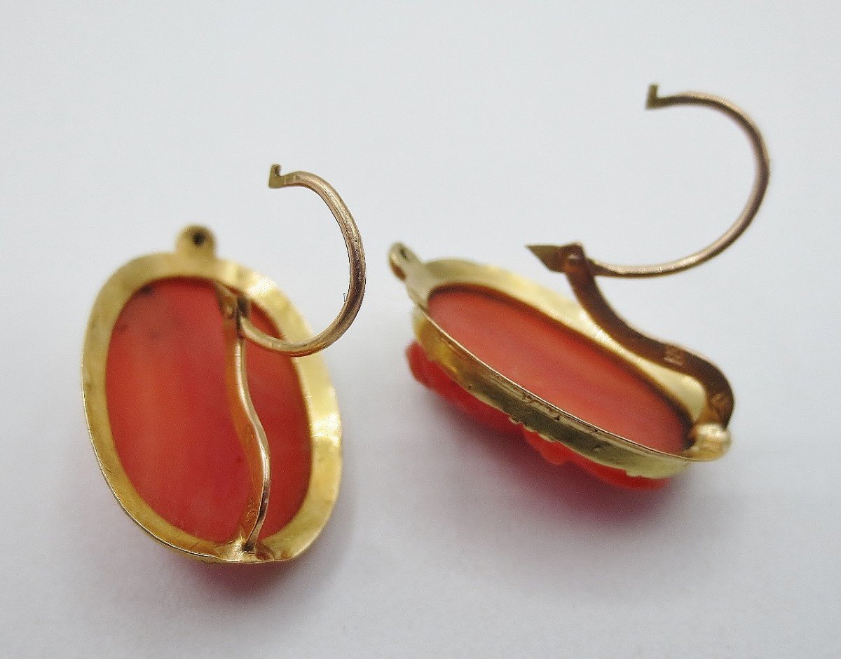 Pair Of Earrings, 19th Century.-photo-1