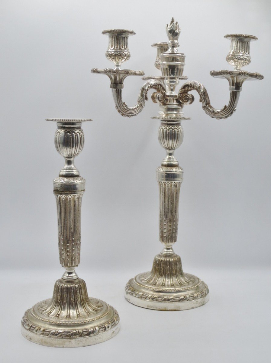 Pair Of Louis XVI Candelabra. -photo-2