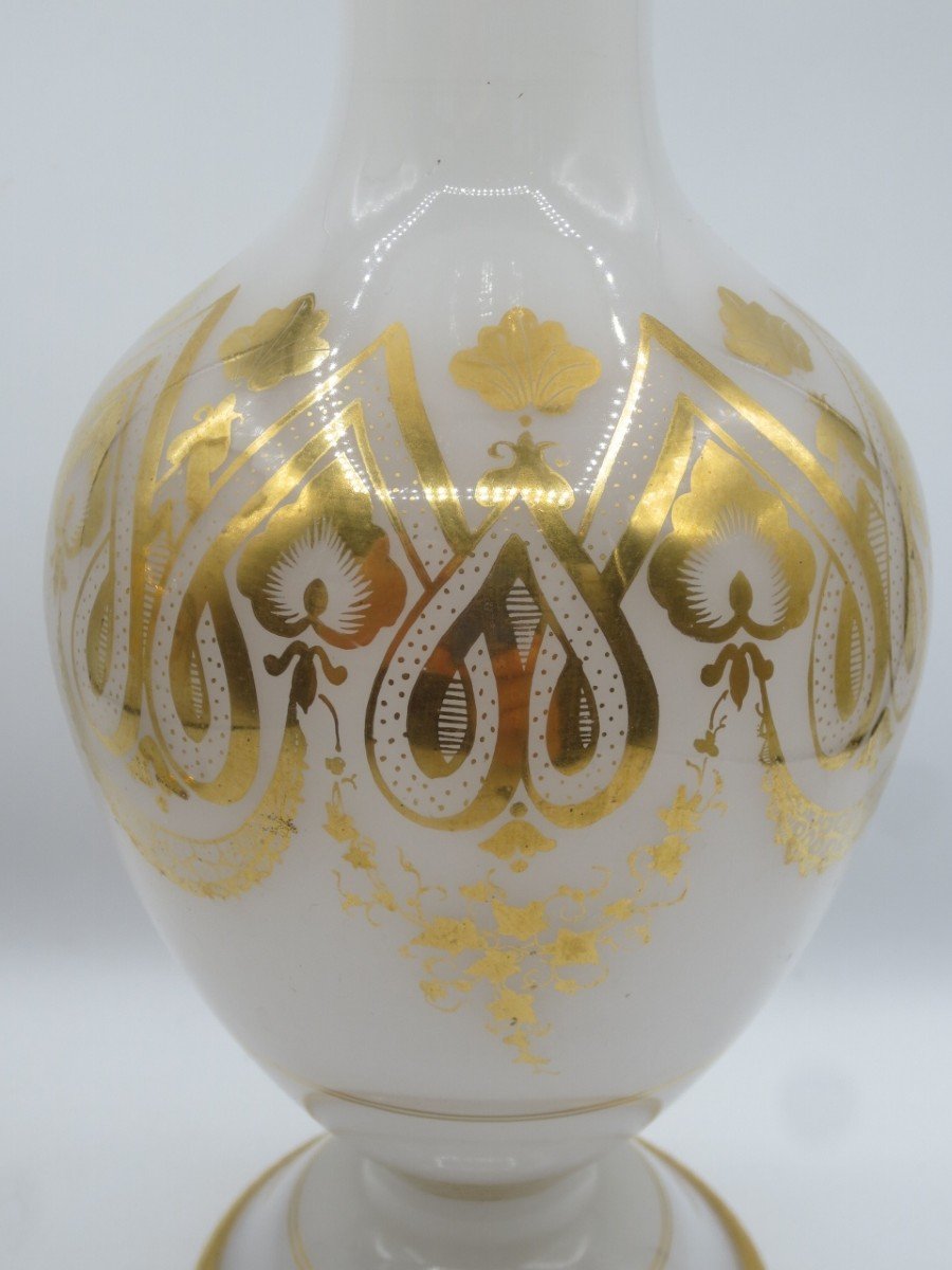 Paire De Vases En Opaline, Charles X. -photo-5