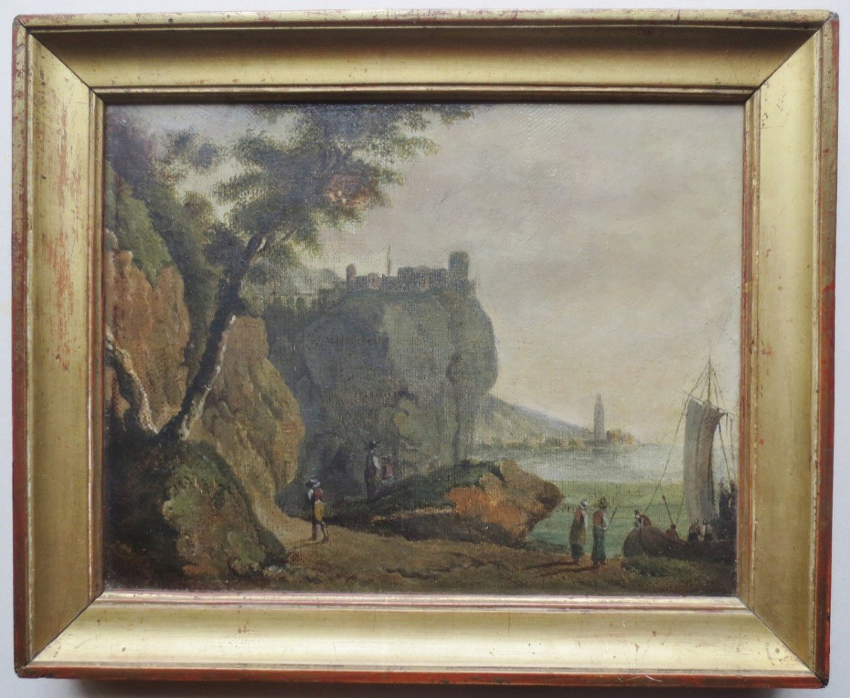 Pair Of Italian Landscapes, Late 18th Century.  -photo-5