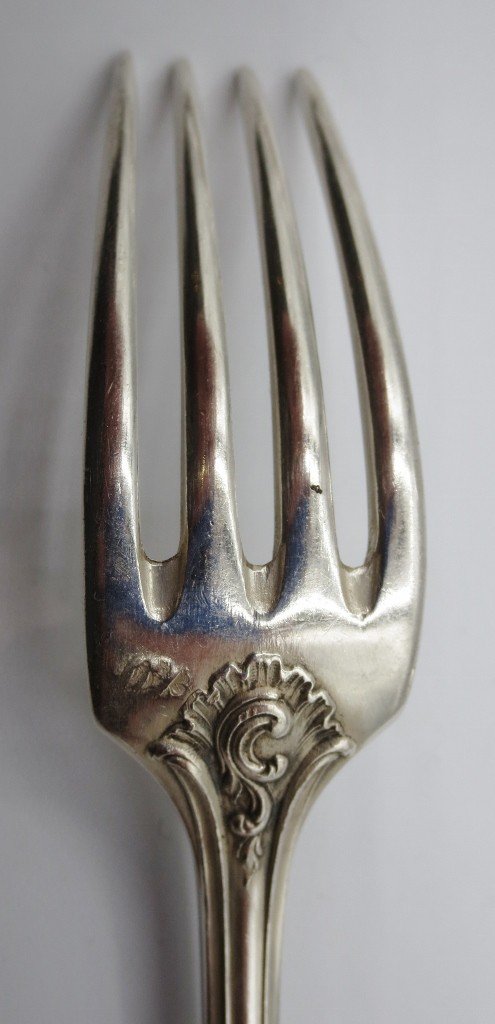  Set Of Twelve Solid Silver Cutlery Sets.-photo-5