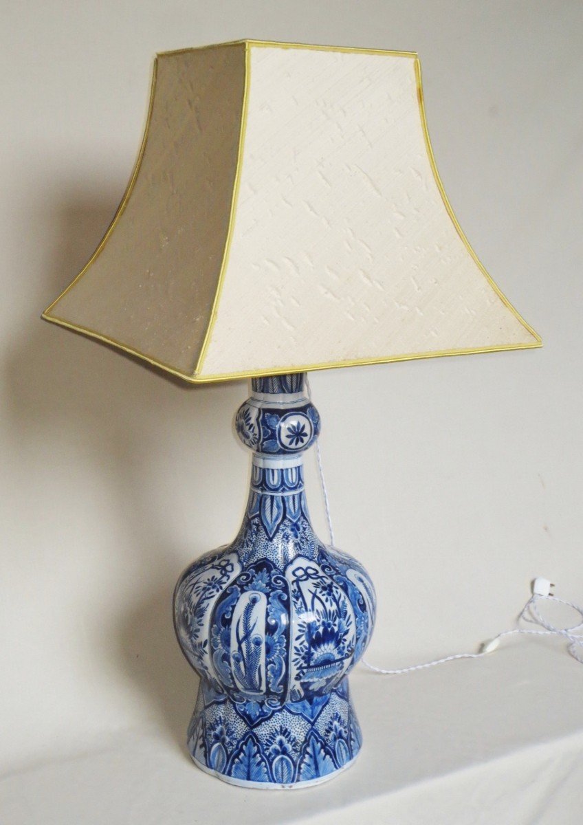 Lampe En Faïence De Delft.-photo-6