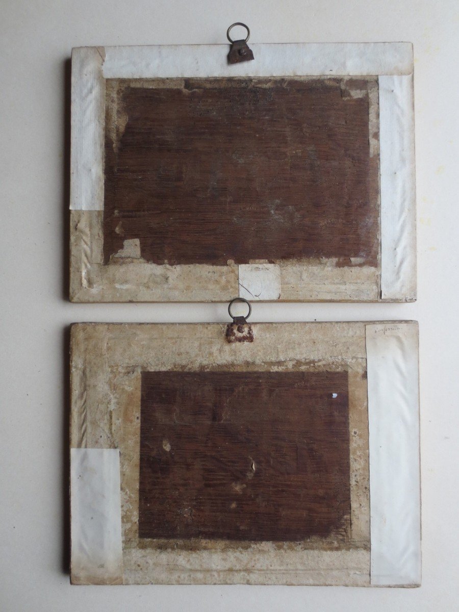 Pair Of Gouaches From The End Of The 17th Century.  -photo-6