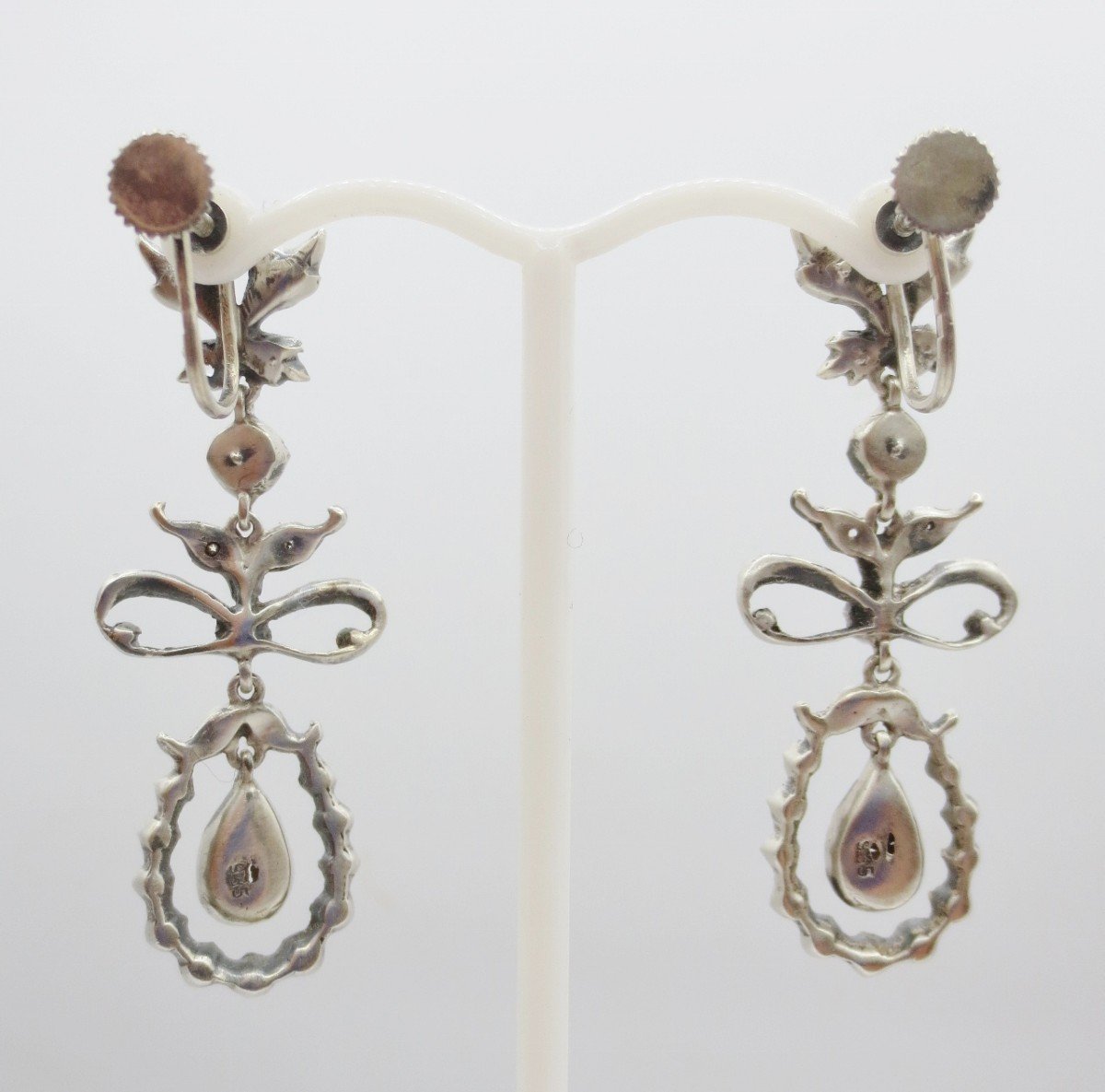 Pair Of Earrings, Late 19th Or Early 20th Century.-photo-3