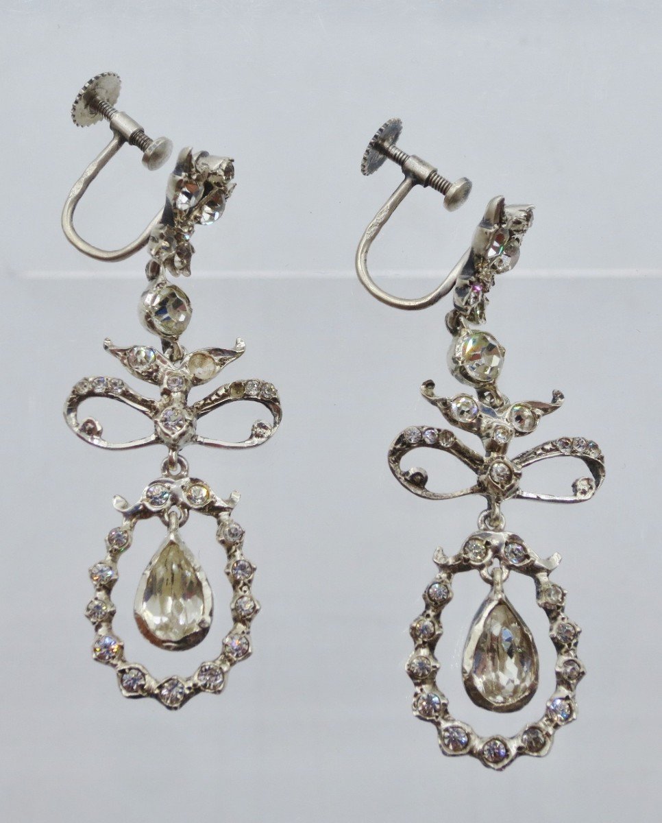 Pair Of Earrings, Late 19th Or Early 20th Century.-photo-5