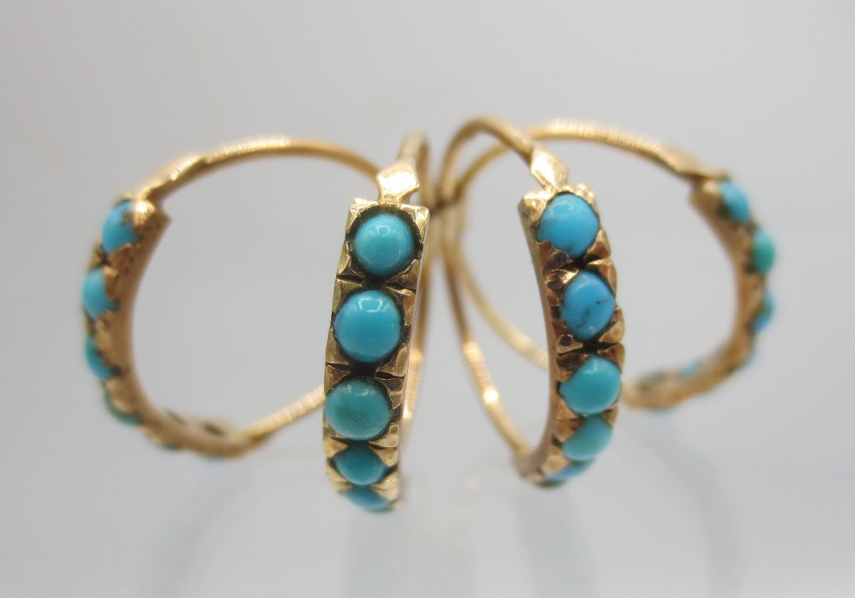 Harem Ring, Gold And Turquoise.  -photo-2