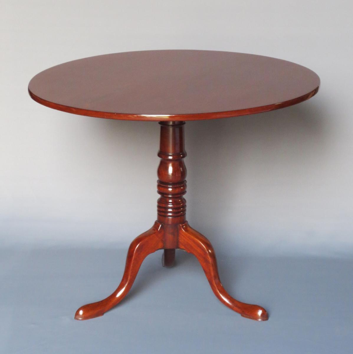 Pedestal Table In Mahogany, Empire Period.-photo-5