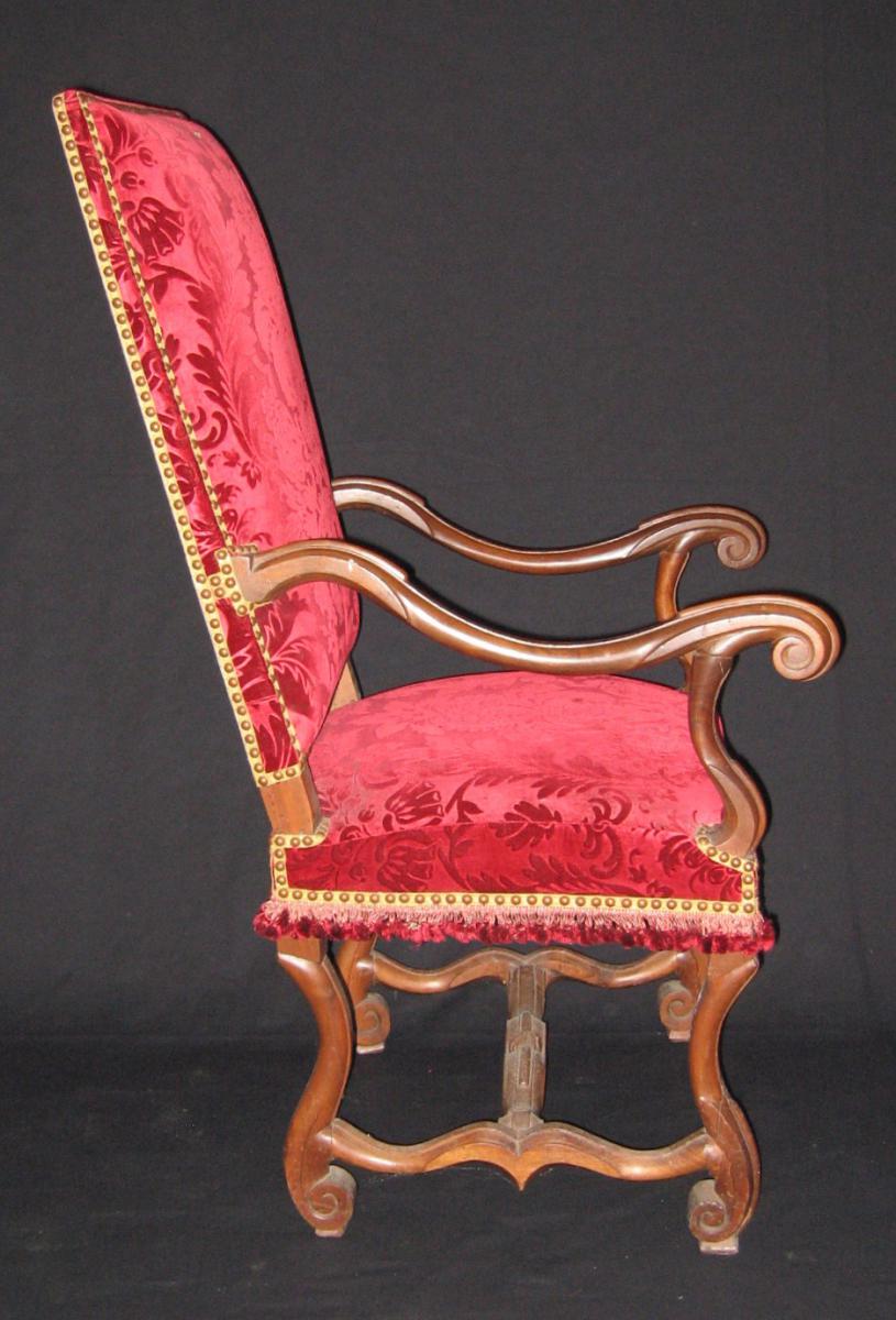 Paire De Fauteuils D'époque Louis XIV-photo-4