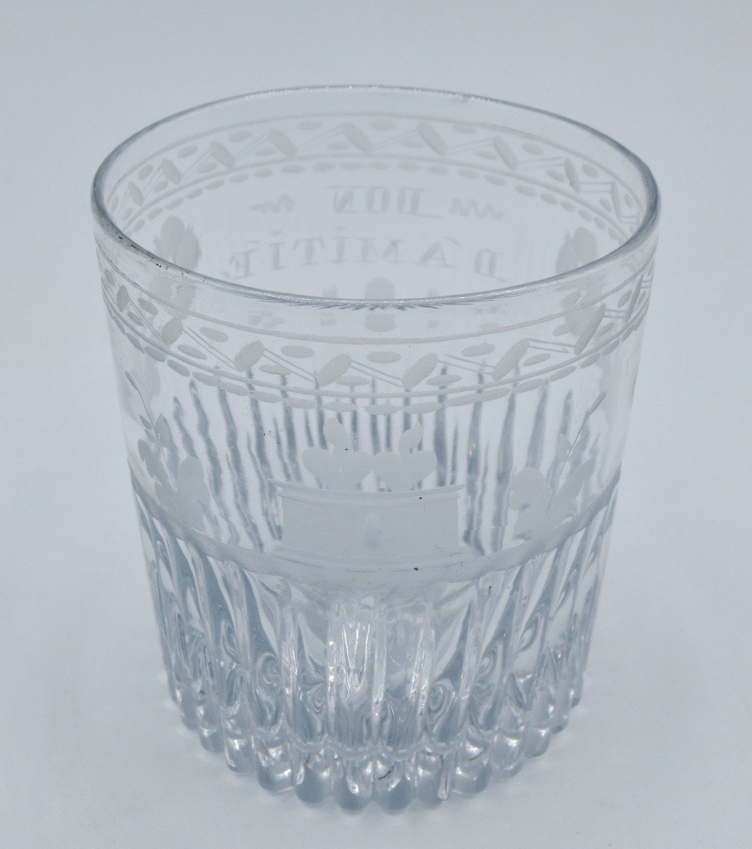 Verre Début Du XIXe Siècle.-photo-2