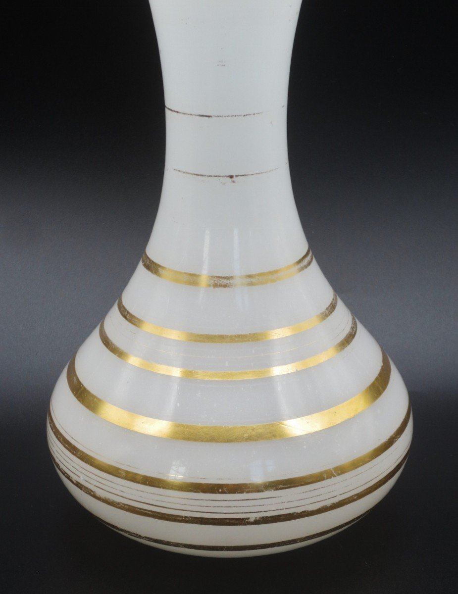 Opaline Vase, Restoration Period.-photo-2