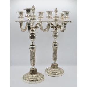 Pair Of Louis XVI Candelabra. 