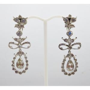 Pair Of Earrings, Late 19th Or Early 20th Century.