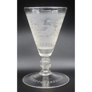 Verre De Bohème, XVIIIe Siècle.