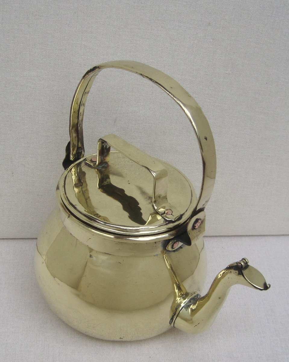 Small Brass Kettle. 18th Century.-photo-4