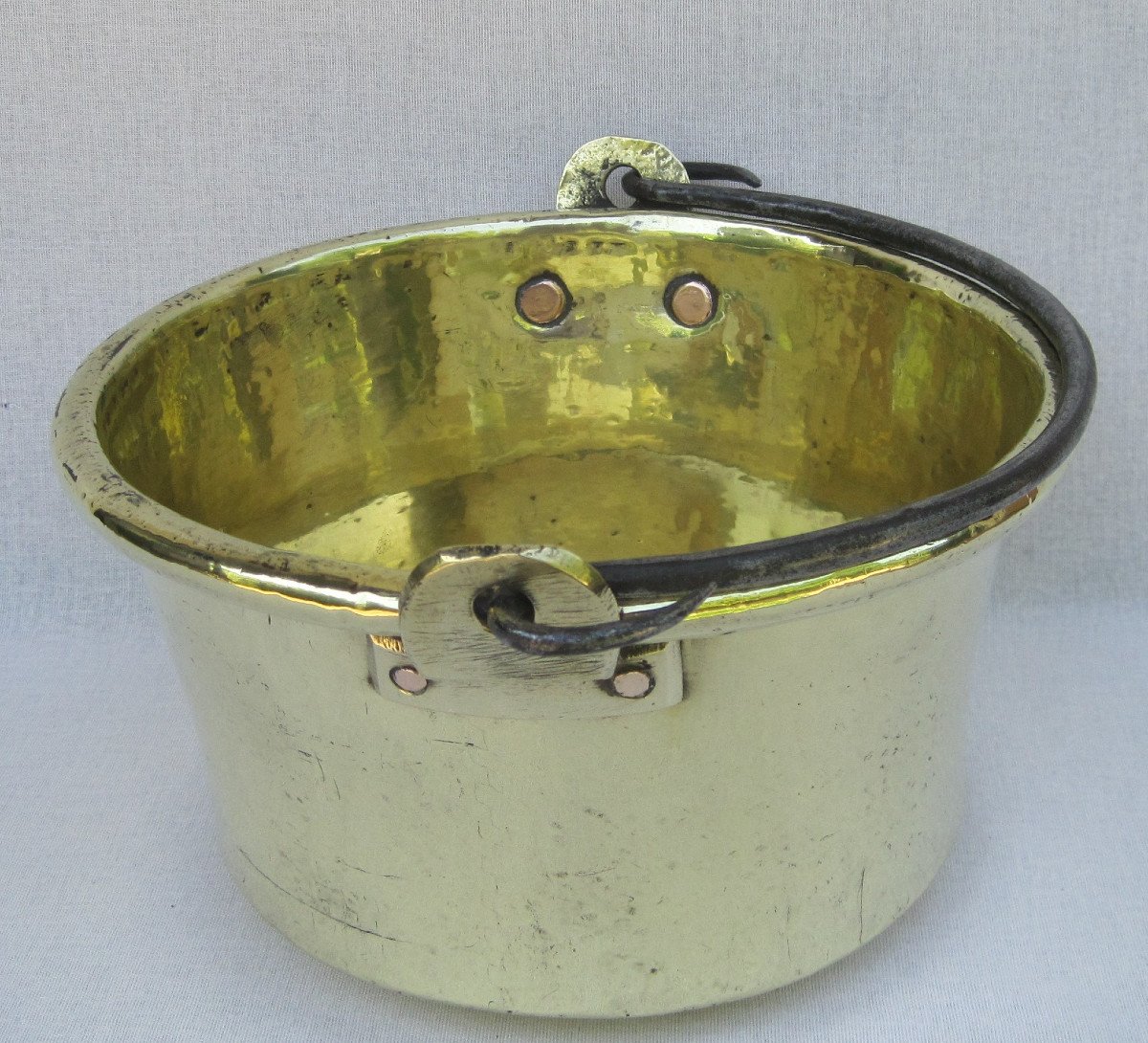 Brass Cauldron. 19th C.-photo-1