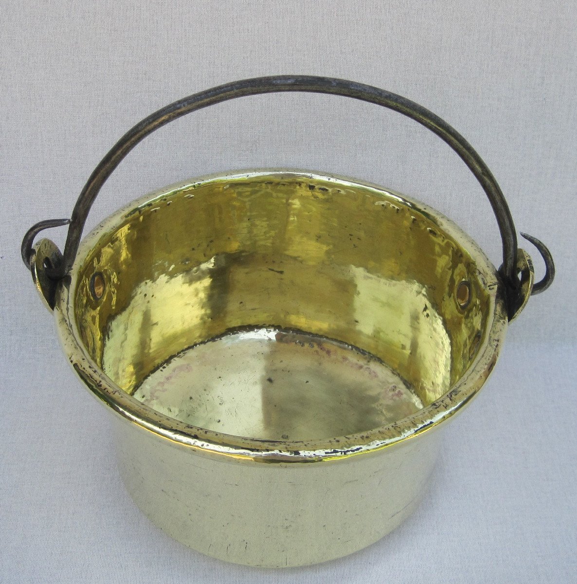 Brass Cauldron. 19th C.-photo-5