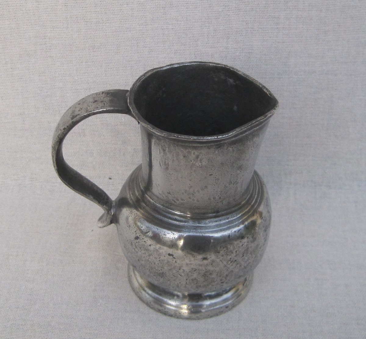 Small Water Pot, In Pewter. Paris. Early 19th Century.-photo-1