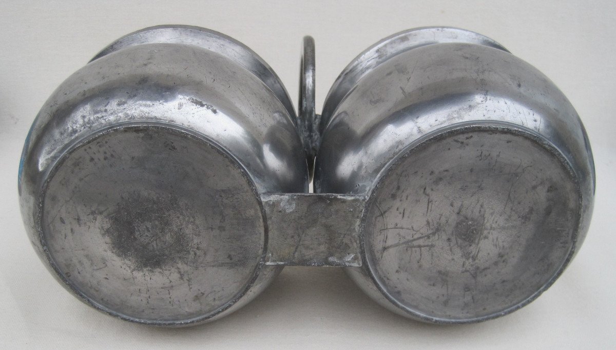 Dinner Holder In Pewter. Washer In Paris. First Half Of The 20th Century.-photo-6