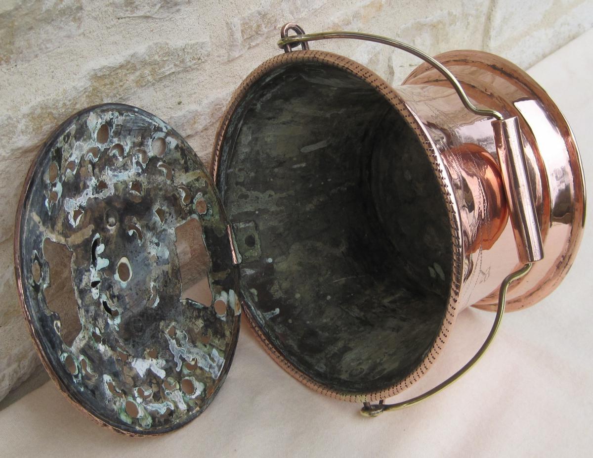 Copper Heater. End Eighteenth Century.-photo-4