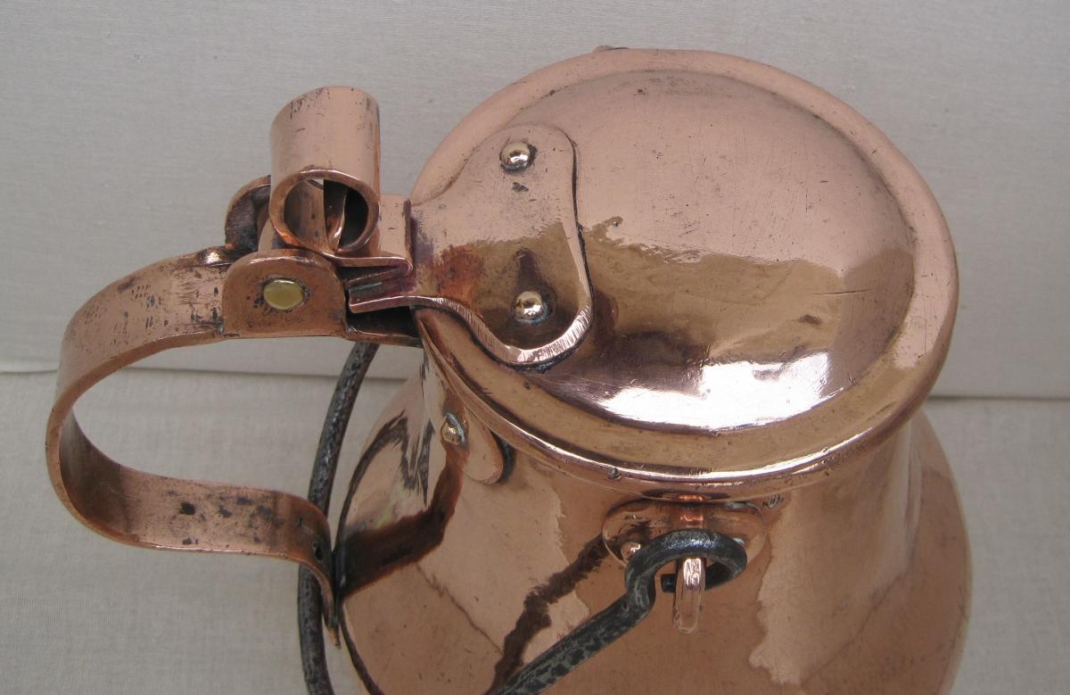 Coquemar In Copper. Marine Anchors Punches. Eighteenth Century-photo-3