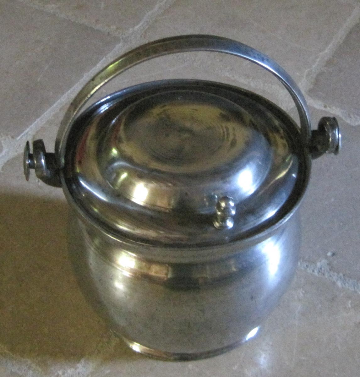 Pewter Dinner Holder. St Germain In Laye. Eighteenth Century