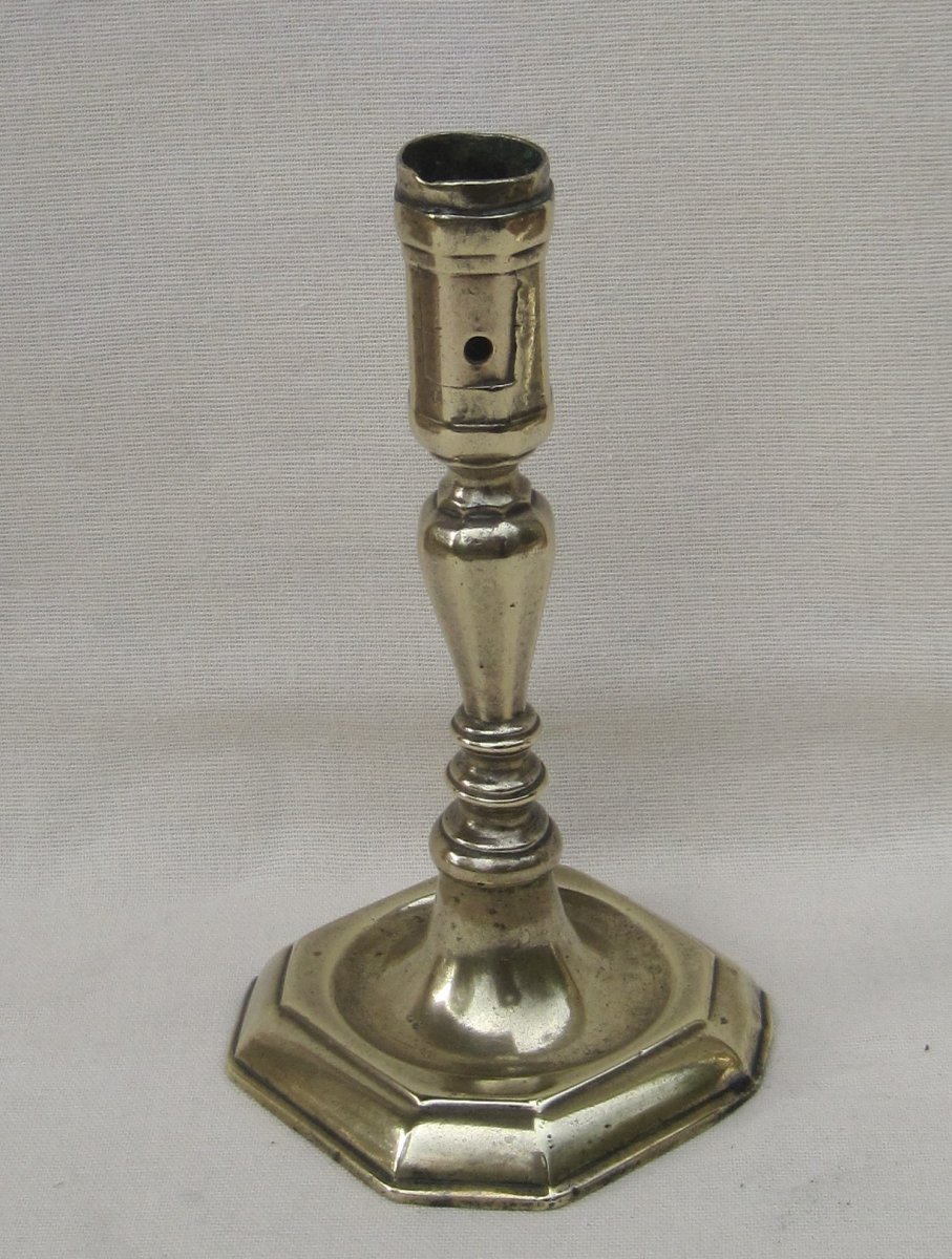 Small Brass Torch. Late 17th-early 18th Century.