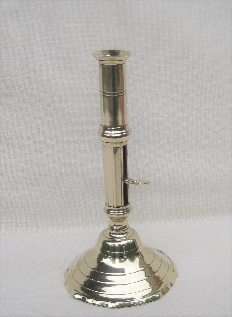 Torch With Pull Tab, Bronze. 18th Century.