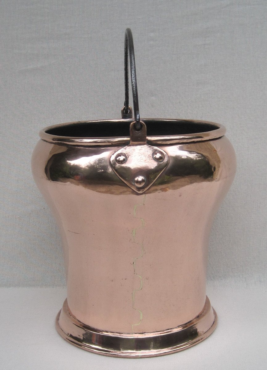 Copper Bucket. 18th Century.-photo-2