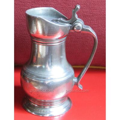 Pitcher Of Tin Ration. Chartres. Medical Tins. Nineteenth Century