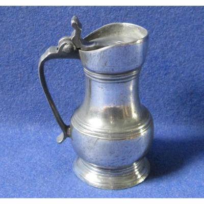 Pewter Pitcher. Chartres. Medical Tins. Late Nineteenth Century.