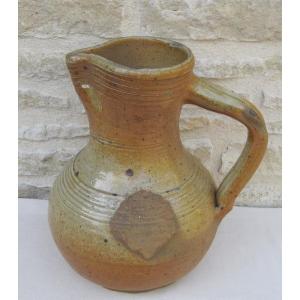 Pottery. Pitcher. Martincamp. Beginning Of The 19th Century.