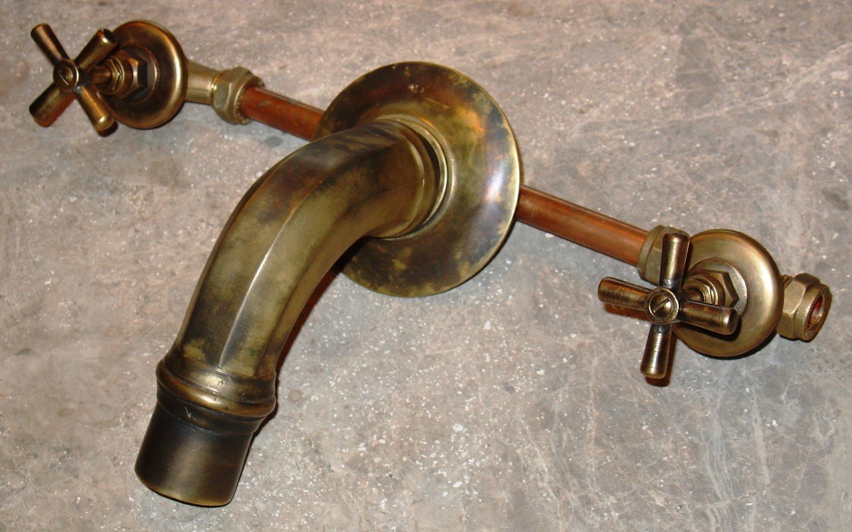 Exclusive Antique Taps, Cold Water Taps Connectable To The Existing Water Supply System