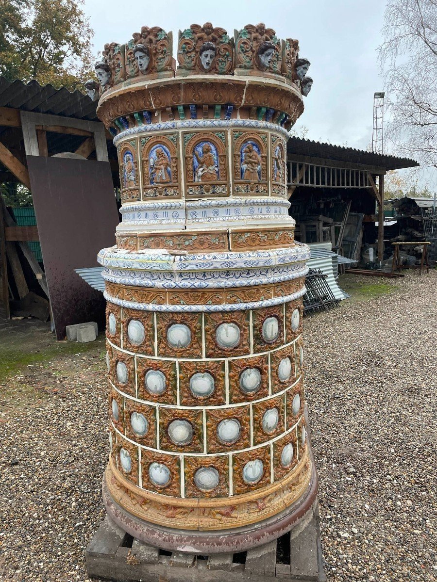 Antique Tiled Stove 