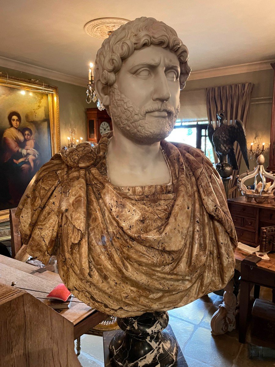 Antique Roman Marble Busts, Marble Statues-photo-3