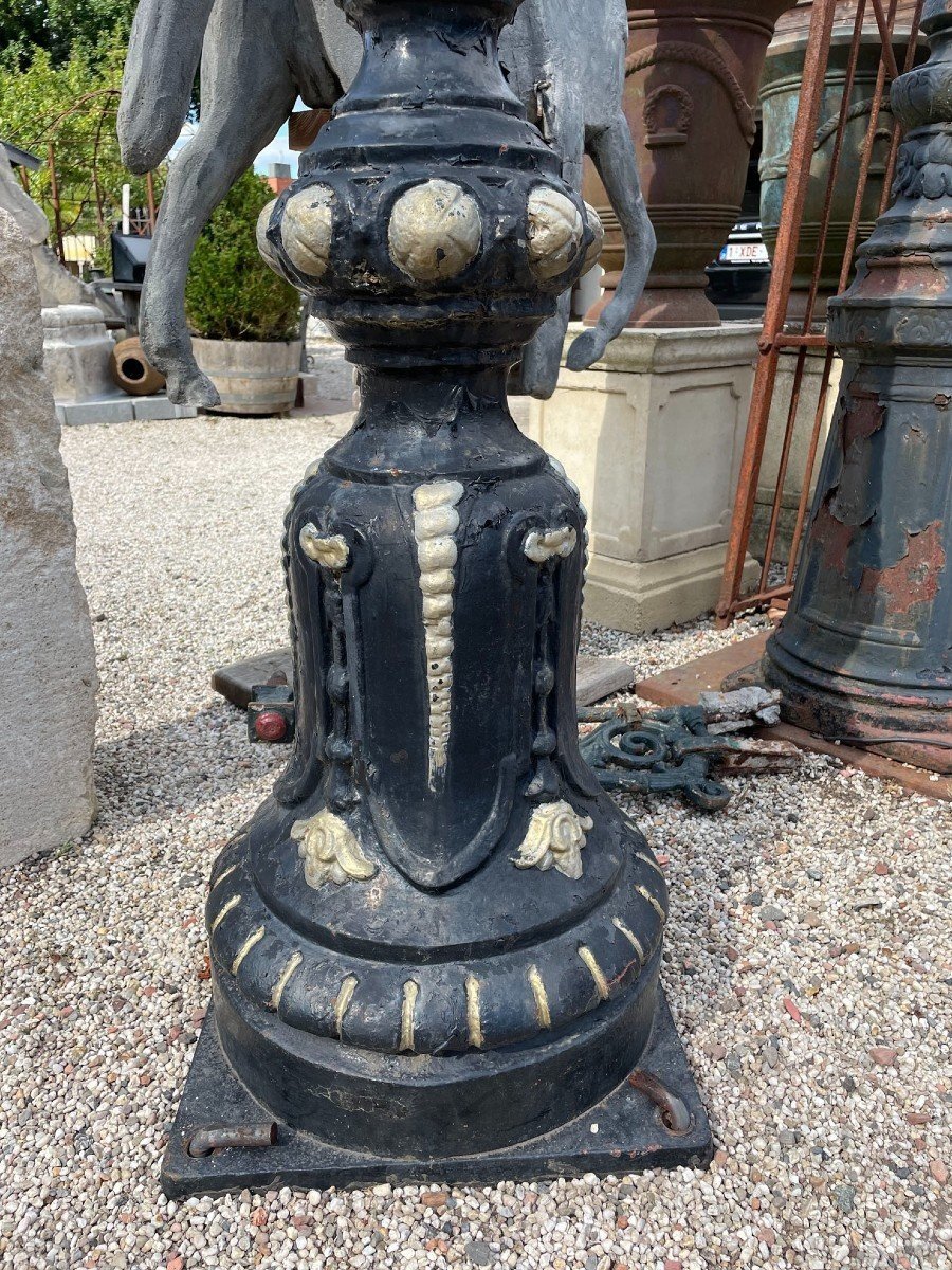 Antique Brussels Lamp Post With 5 Heads-photo-1