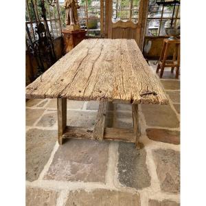 Table à manger fait sur mesure en chêne 18ème siècle