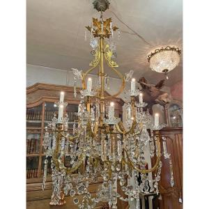 Antique Castle Chandelier 19th Century