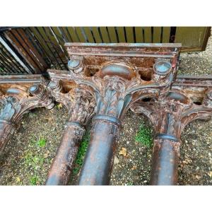 Rare Antique Cast Iron Columns