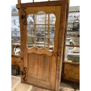 Antique Oak Interior Door 18th Century