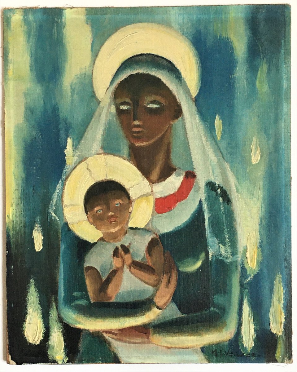 Marie Louise Vervée-eichenberger 1906/2010 Virgin And Child-photo-4